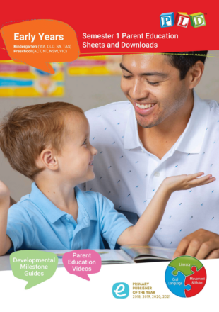 Early Years Parent Education Sheets and Downloads - Semester 1