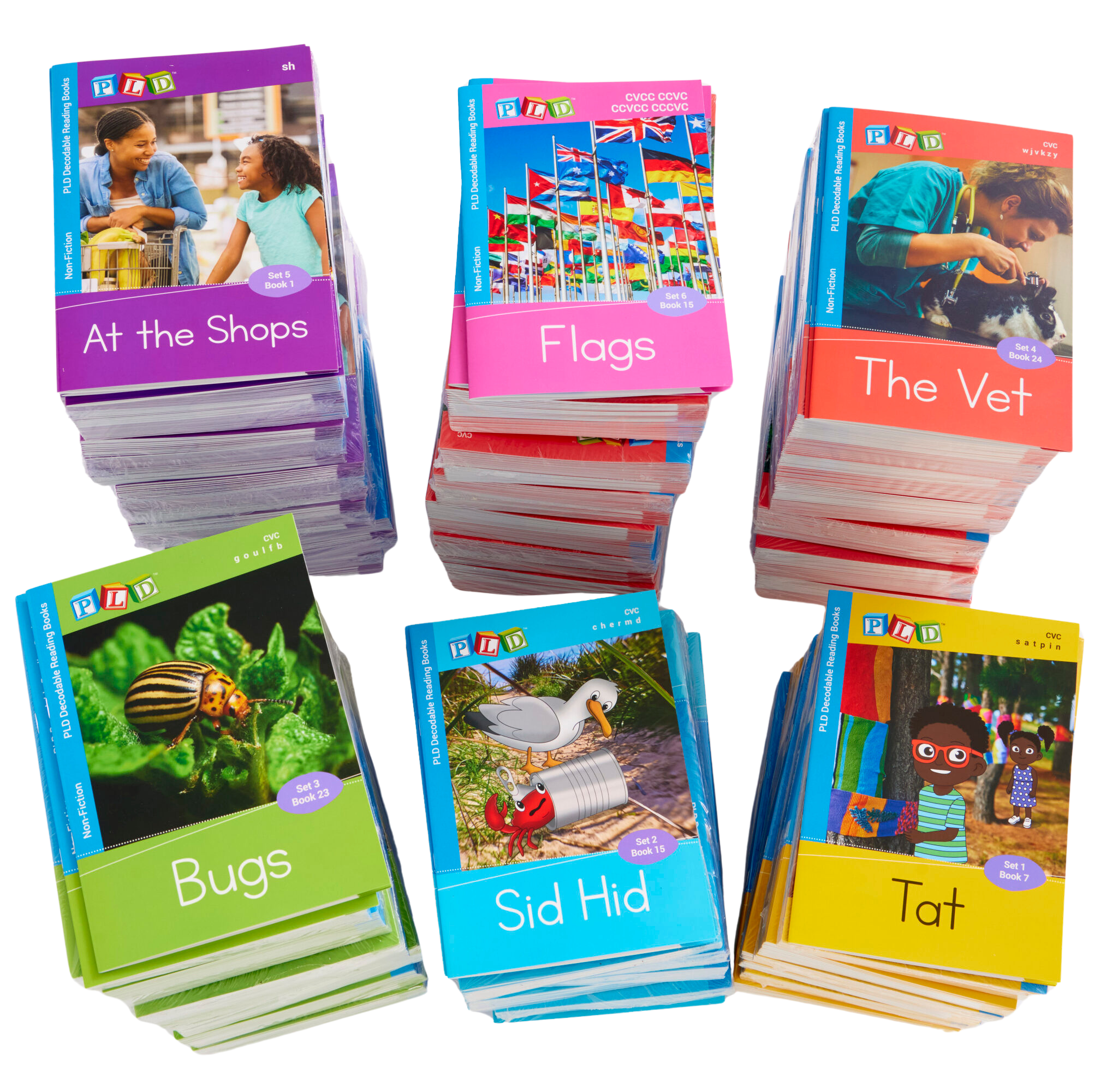 Foundation Classroom Decodable Reading Books Multi-Set (6 x Sets 1 to 7)