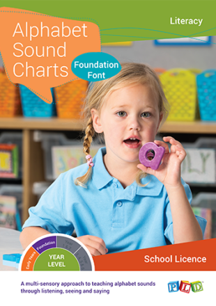 Alphabet sound charts – Foundation Font (Variable Subscription)