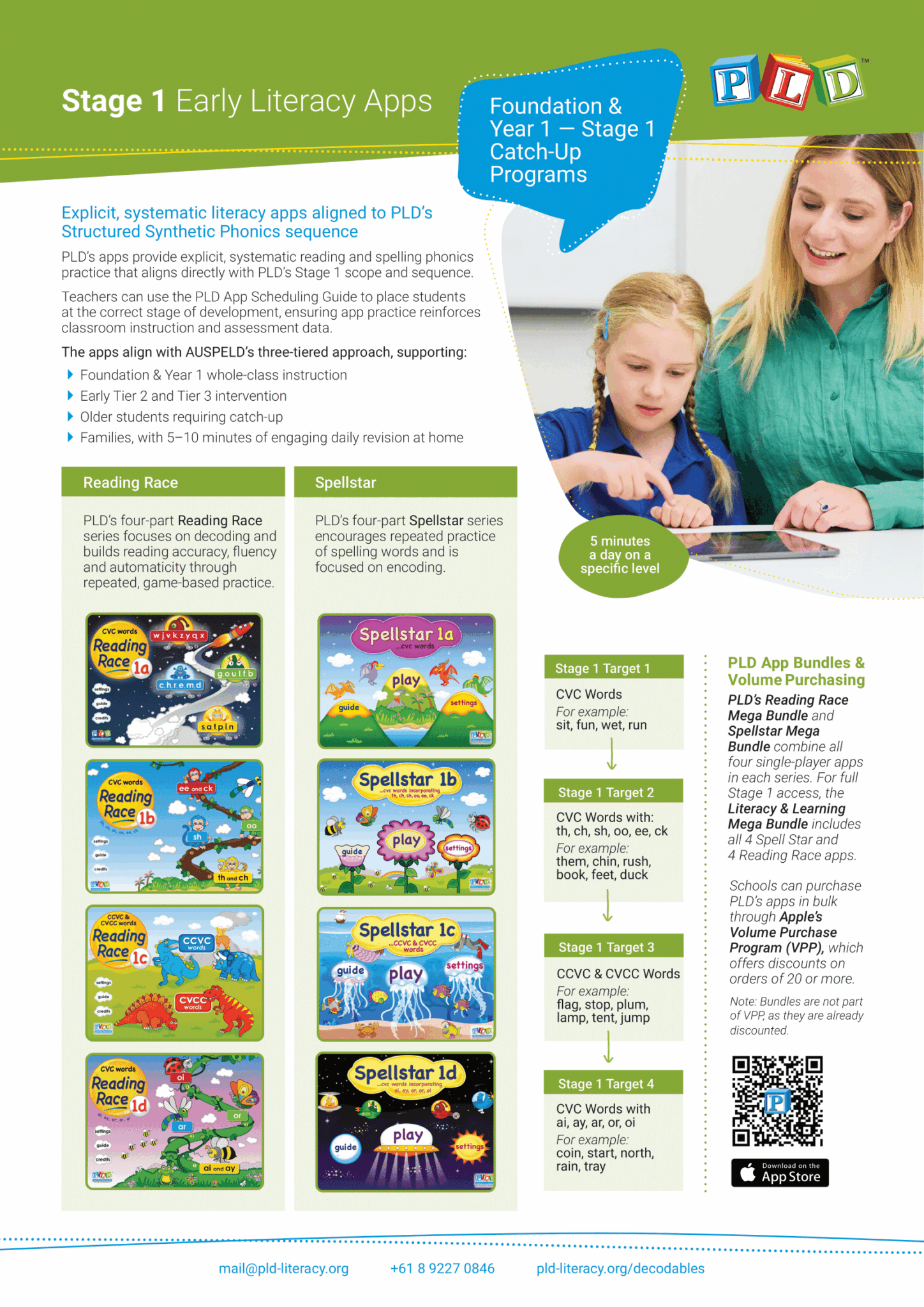 Scheduling Early Literacy Apps